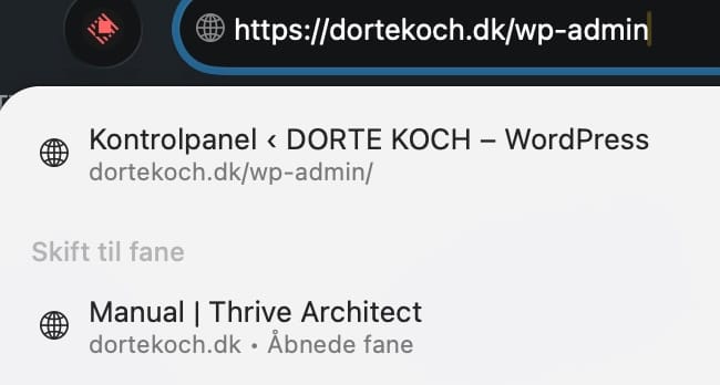 1 Log ind i admin